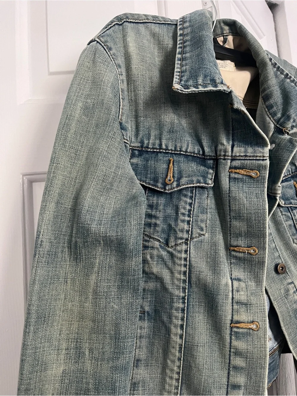 Washed Light Blue Denim Trucker Jacket - Classic Jean Coat